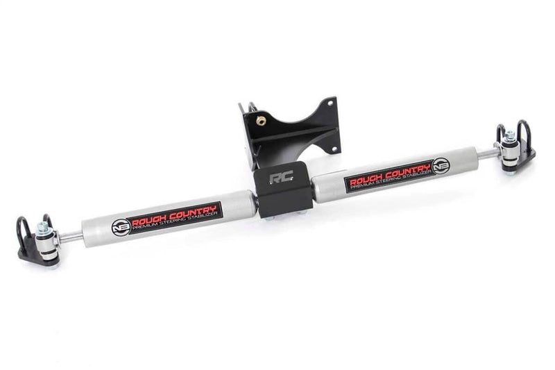 Load image into Gallery viewer, Rough Country N3 Steering Stabilizer, Dual, 2-8 Inch Lift - 2005-2026 Ford F-250 Super Duty/F-350 Super Duty