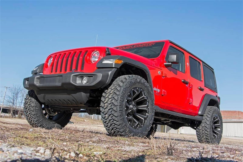 Load image into Gallery viewer, Rough Country 2.5 Inch Lift Kit, Coils, V2 - 2018-2023 Jeep Wrangler Willys Sport/Willys
