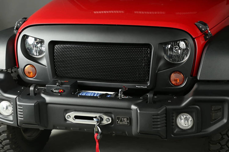 Load image into Gallery viewer, Rugged Ridge Spartan Grille — 2007-2018 Jeep Wrangler/Wrangler JK - RGG-12034.01 - Absolute Autoguard