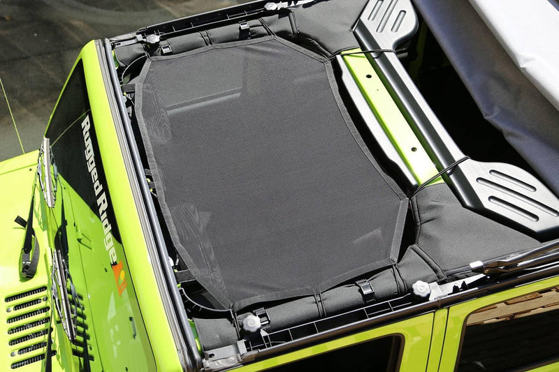 Load image into Gallery viewer, Rugged Ridge Eclipse Sun Shade Black — 2007-2018 Jeep Wrangler/Wrangler JK - RGG-13579.04 - Absolute Autoguard