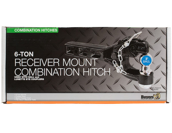 Load image into Gallery viewer, 6 Ton Combination Hitch - Pintle Hitch with 2 Inch Ball