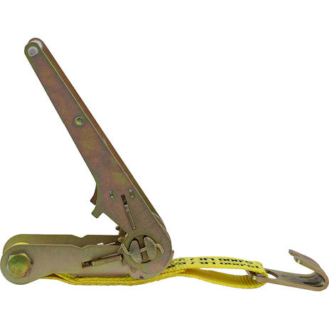 Load image into Gallery viewer, 3 Inch x 27 Foot Ratchet Strap With Flat Hooks
