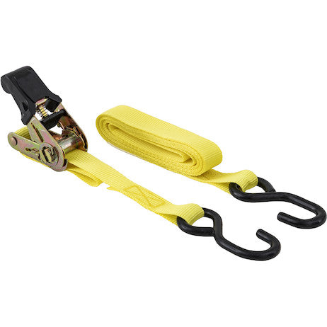 Load image into Gallery viewer, 1 Inch x 12 Foot Ratchet Strap Tie Down (2-Pack) - Sold in Cases of Four (Eight total straps per case)