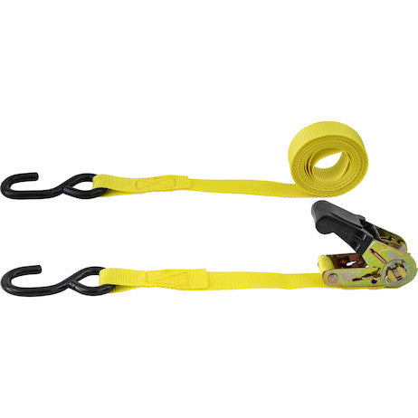 Load image into Gallery viewer, 1 Inch x 12 Foot Ratchet Strap Tie Down (2-Pack) - Sold in Cases of Four (Eight total straps per case)