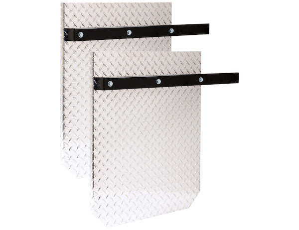Load image into Gallery viewer, Aluminum Diamond Tread Splash Guards 22x28 Inch