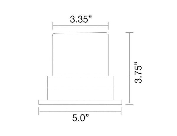 Load image into Gallery viewer, 5.1 Inch by 3.8 Inch Incandescent Beacon Strobe Light