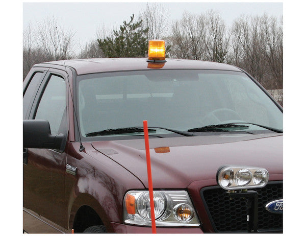 Load image into Gallery viewer, 6.5 Inch by 6.5 Inch Amber LED Beacon Light With Tall Lens