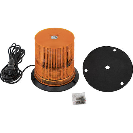 Load image into Gallery viewer, 6.5 Inch by 6.5 Inch Amber LED Beacon Light With Tall Lens