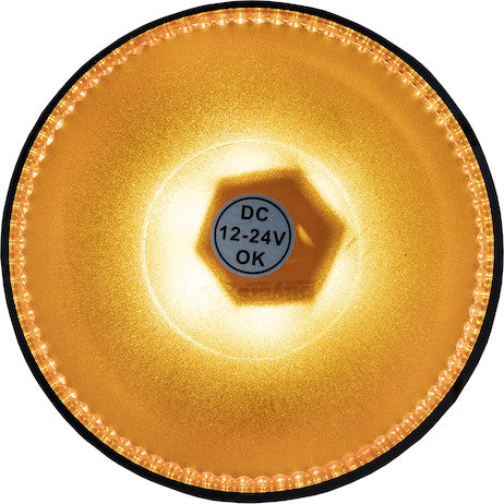 Load image into Gallery viewer, 6.5 Inch by 6.5 Inch Amber LED Beacon Light With Tall Lens