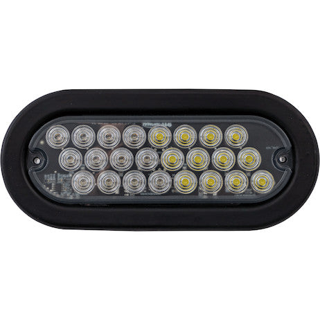 Load image into Gallery viewer, 6 Inch Quad Flash Oval Recessed Strobe Light - Amber/Green