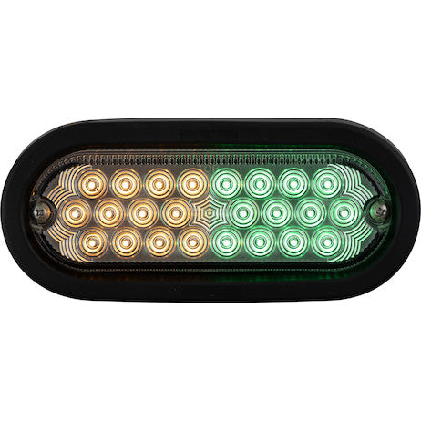 Load image into Gallery viewer, 6 Inch Quad Flash Oval Recessed Strobe Light - Amber