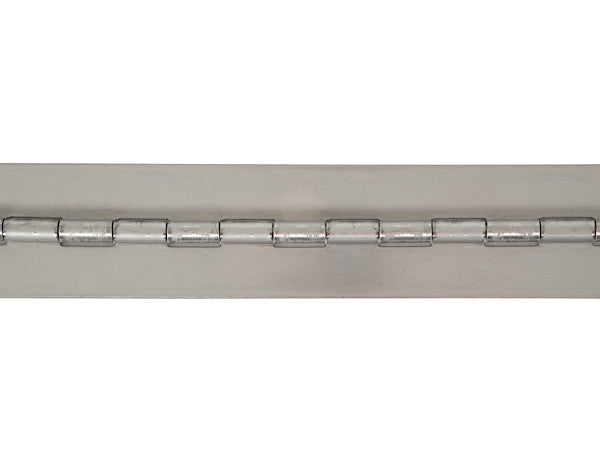 Load image into Gallery viewer, Stainless Continuous Hinge .062 x 72 Inch Long with 1/8 Pin and 1.5 Open Width
