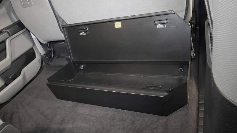 Load image into Gallery viewer, Tuffy Security Products Underseat Lockbox — 2015-2024 Ford F-150/F-250 Super Duty/F-350 Super Duty - TFF-344-01 - Absolute Autoguard