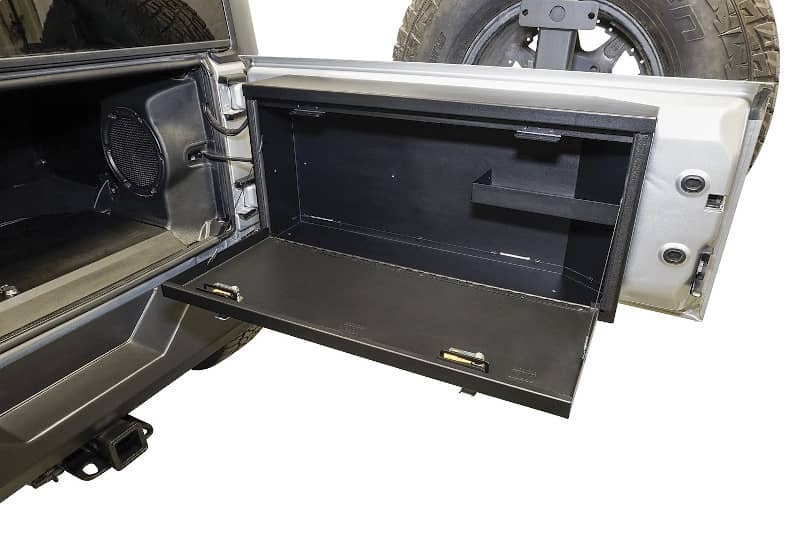 Load image into Gallery viewer, Tuffy Security Products Tailgate Lockbox — 2007-2018 Jeep Wrangler/Wrangler JK - TFF-359-01 - Absolute Autoguard