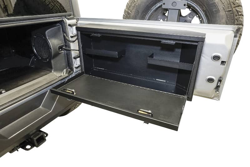 Load image into Gallery viewer, Tuffy Security Products Tailgate Lockbox — 2007-2018 Jeep Wrangler/Wrangler JK - TFF-359-01 - Absolute Autoguard