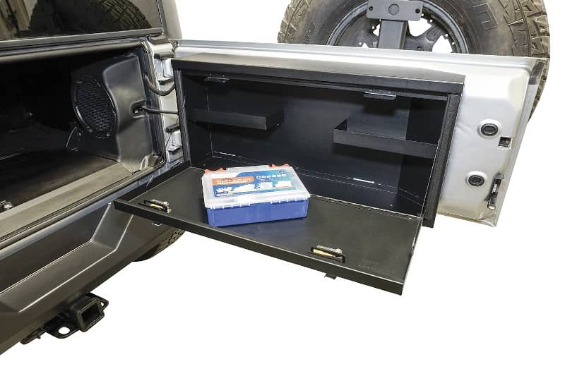 Load image into Gallery viewer, Tuffy Security Products Tailgate Lockbox — 2007-2018 Jeep Wrangler/Wrangler JK - TFF-359-01 - Absolute Autoguard