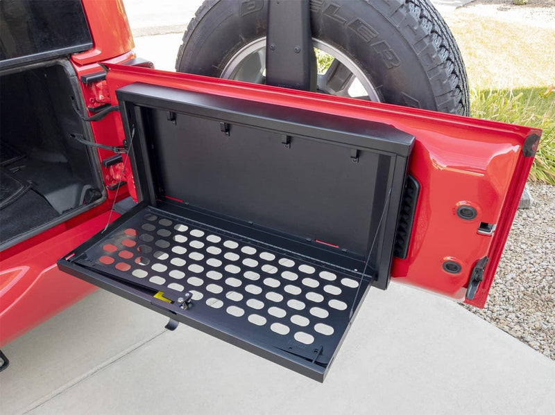 Load image into Gallery viewer, Tuffy Security Products Molle Tailgate Lockbox — 2007-2018 Jeep Wrangler/Wrangler JK - TFF-366-01 - Absolute Autoguard