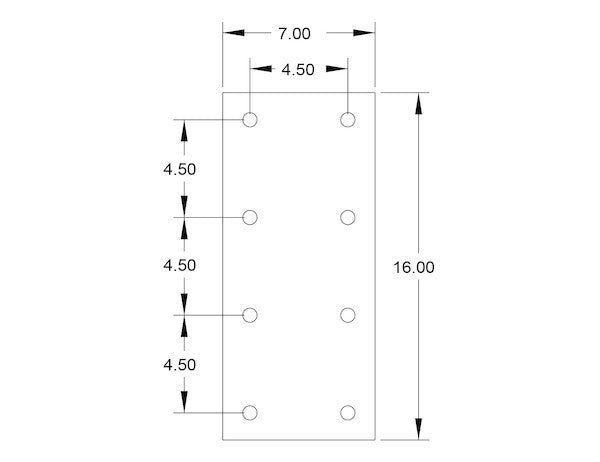 Load image into Gallery viewer, 3/4 Inch Thick Trailer Nose Plate For Mounting Drawbar