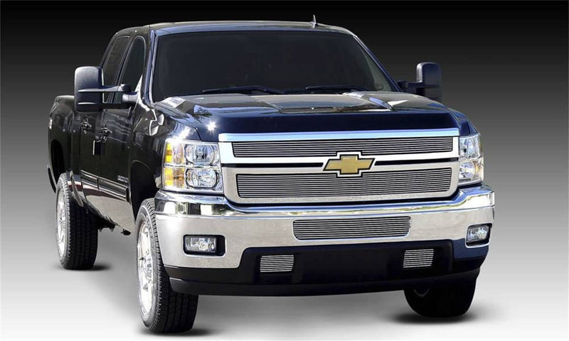Load image into Gallery viewer, T-Rex Billet Grille Overlay — 2011-2014 Chevrolet Silverado 2500 HD/Silverado 3500 HD - TRE-21114 - Absolute Autoguard