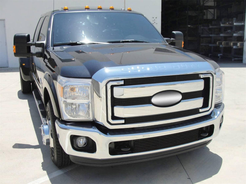 Load image into Gallery viewer, T-Rex Black Billet Grille Overlay — 2011-2016 Ford F-250 Super Duty/F-350 Super Duty - TRE-21546B - Absolute Autoguard