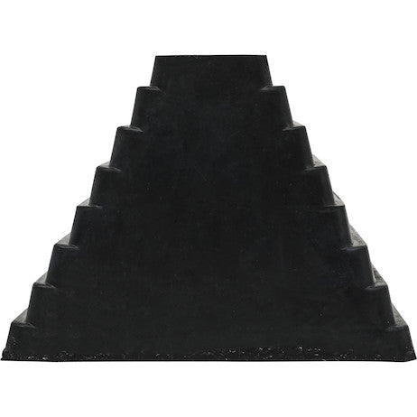 Load image into Gallery viewer, Heavy Duty Rubber Wheel Chock with Chain Eye 10x8x6 Inch