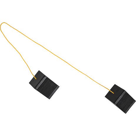 Load image into Gallery viewer, Mini Rubber Wheel Chock Set 3x5x2.25 Inch with 3 Foot Rope