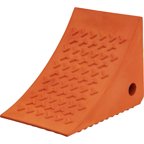 Load image into Gallery viewer, Large Orange Polyurethane Wheel Chock 8.69x11.25x8.13 Inch