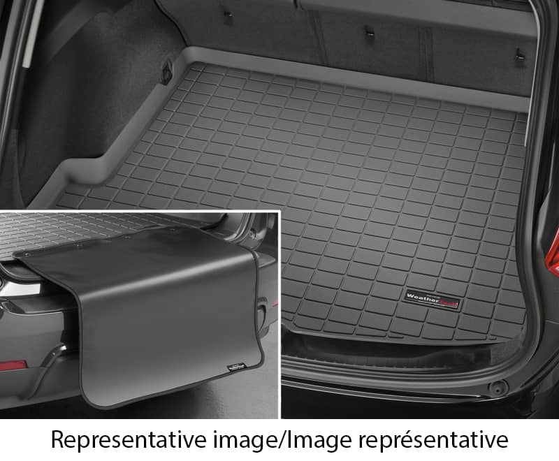 Load image into Gallery viewer, WeatherTech Cargo Liner with Bumper Protector, Black, Excluding Hybrid, Requires Cargo Tray in Lowest Position - 2023-2026 Honda CR-V