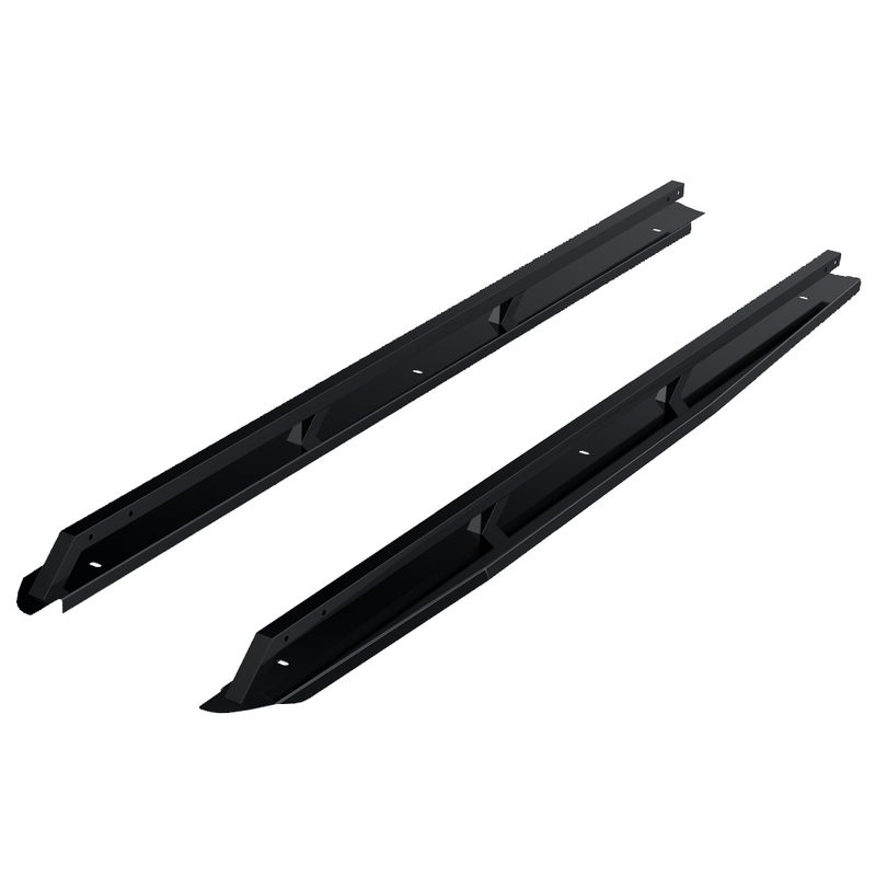 Load image into Gallery viewer, Smooth Rail Caps for 2022-2026 Toyota Tundra Long Box - Black Powder Coat
