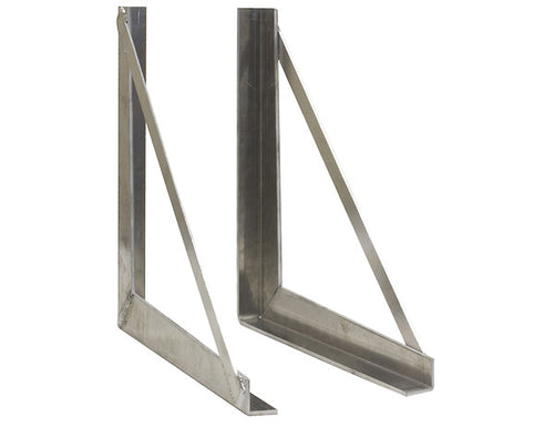 18x18 Inch Welded Aluminum Truck Tool Box Brackets - 1701030 - Buyers Products