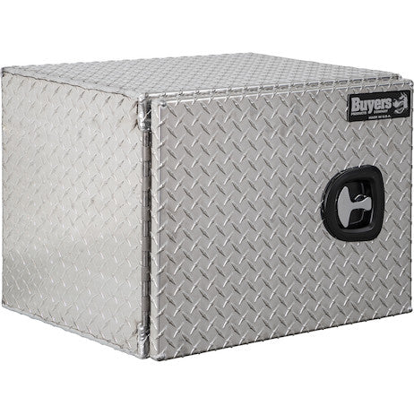 18x18x24 Inch Diamond Tread Aluminum Underbody Truck Box - Single Barn Door, Compression Latch - 1705200 - Buyers Products