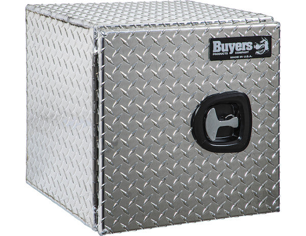 24x24x48 Inch Diamond Tread Aluminum Underbody Truck Box - Double Barn Door, 3-Point Compression Latch - 1702240 - Buyers Products
