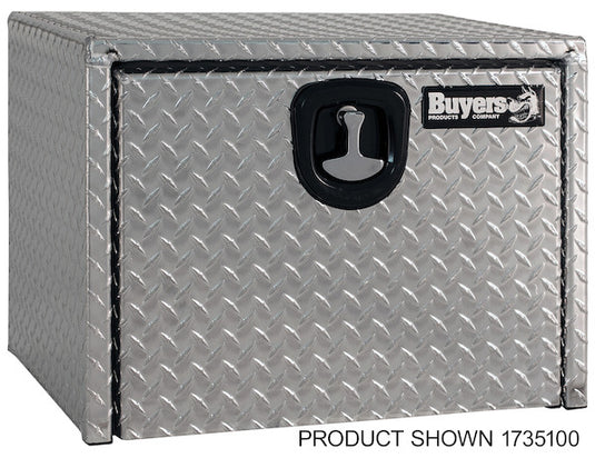18x18x36 Inch Diamond Tread Aluminum Underbody Truck Box with 3-Pt. Latch - 1735105 - Buyers Products
