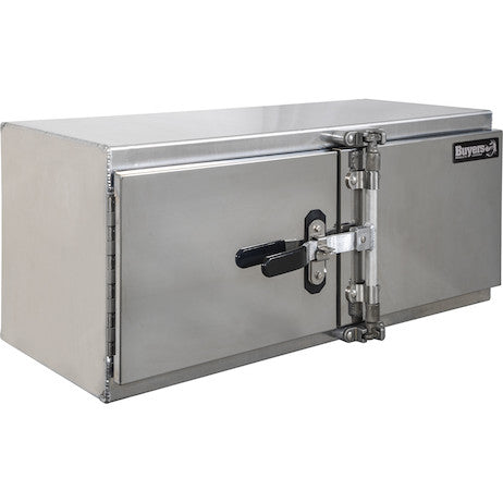 18x18x48 Inch Smooth Aluminum Barn Door Underbody Truck Tool Box Series with Stainless Steel Doors - Double Barn Door, Cam Lock Hardware - 1763103 - Buyers Products