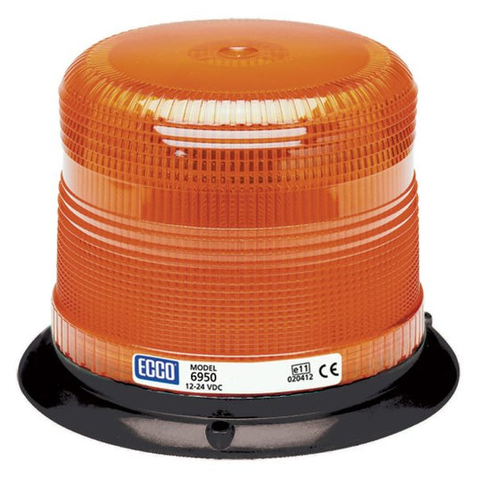 Strobe Beacon: i.beam, low profile, 12-24VDC, 15 or 20 joules, double or quad flash, high intensity - 6950A - Ecco