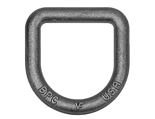1/2 Inch Forged White Zinc-Plated D-Ring - B38RZW - Buyers Products