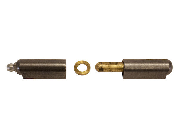Steel Weld-On Bullet Hinge with Brass Pin/Bushing/Grease Fitting .61 x 3.15 Inch - FBP080GF - Buyers Products