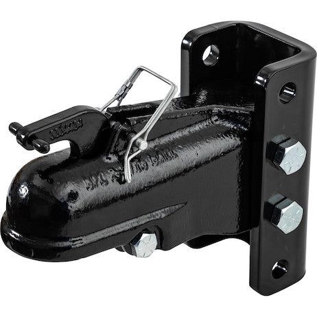 COUPLER, 2-5/16in ASSY W/3 POS CHANNEL - Black Powder-Coated