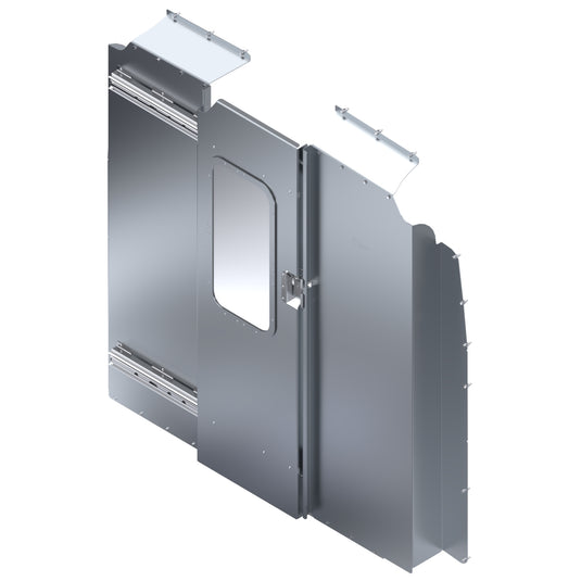 Windowed Sliding Door Safety Partition for 2007-2024 Mercedes-Benz Sprinter 2500/3500XD/4500 Standard Roof