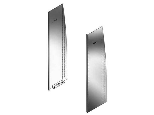 Shelving End Panel Kit for 2007+ Mercedes-Benz Sprinter High & Super High Roof, 17-1/4"D x 62"H