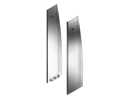 Shelving End Panel Kit for 2007+ Mercedes-Benz Sprinter Super High Roof, 17-1/4"D x 72"H