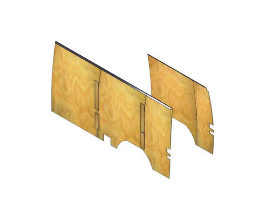 Plywood Wall Liner Kit for 2007-2024 Mercedes-Benz Sprinter 2500 144" Wheelbase Standard Roof