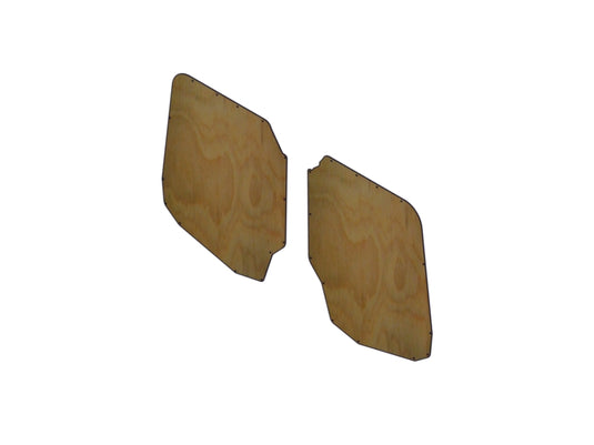 Plywood Rear Swing Door Liner Kit for 2007-2018 Mercedes-Benz Sprinter 2500 Standard Roof, 144" Wheelbase