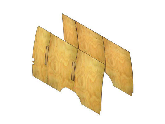 Wall Liner Kit for 2007-2024 Mercedes-Benz Sprinter 170" Extended Wheelbase High Roof, Dualslider
