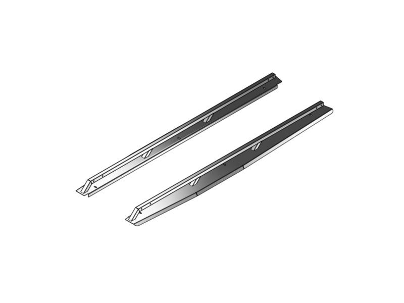 Load image into Gallery viewer, Smooth Rail Caps for 2008-2013 Chevrolet Silverado 3500 Long Box Dually
