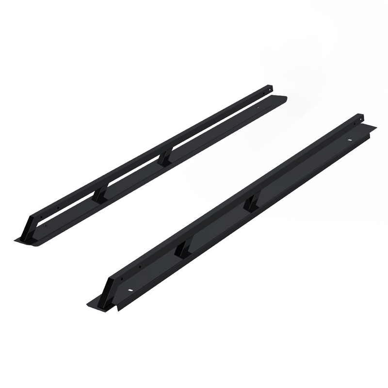 Load image into Gallery viewer, Smooth Rail Caps for 2007-2013 GMC Sierra Short Box - Black Powder Coat
