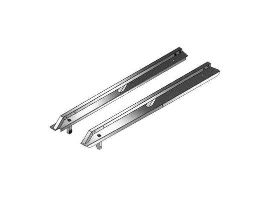 Smooth Rail Caps for 2007-2013 Toyota Tundra Extra Short Box