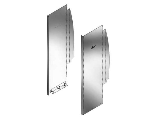 Shelving End Panel Kit for 2013+ Nissan NV200, 20"D x 46"H, Bulk Buy