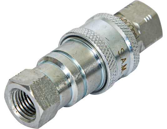 SAM Male Coupler 3/4-16 Valve Block Side Low Spill-Replaces Meyer