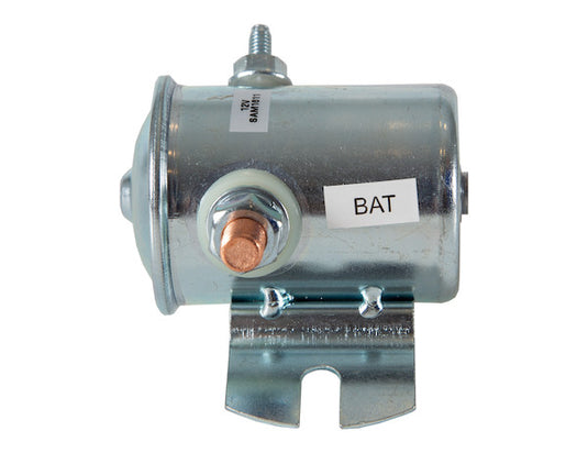 Continuous Duty 12 Volt Steel Case Insulated Solenoid GND To Activate